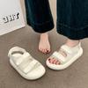 Summer new Velcro casual sports sandals lightweight thick sole one word belt fashion shoes women's shoes