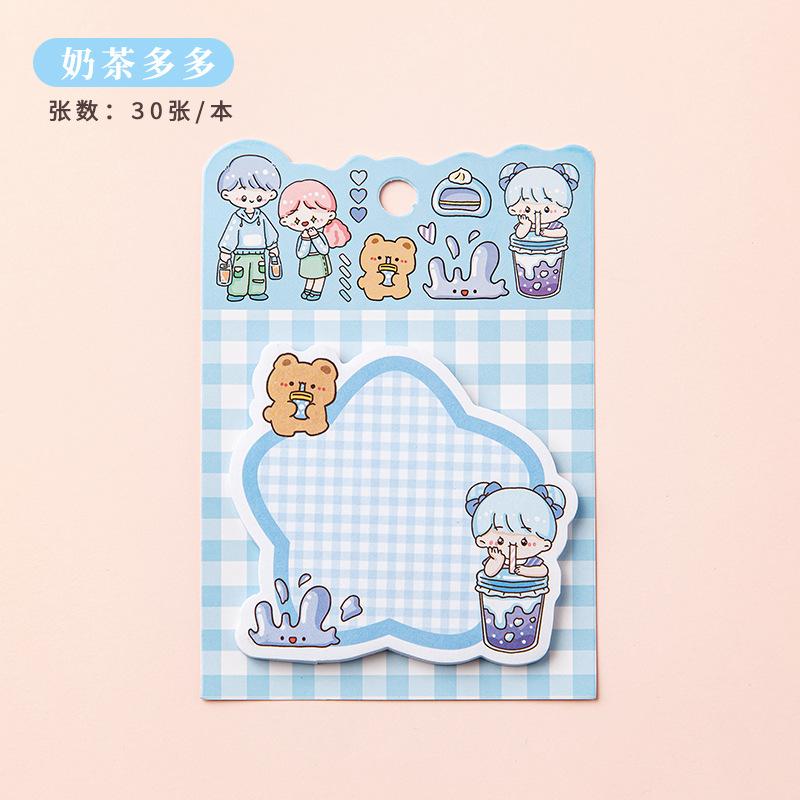 Memo Pad Cartoon Sticky Special Shaped Thickened  Can Be Stuck N Times Creative Sticky  Cute School Supplies Kawaii Stationery