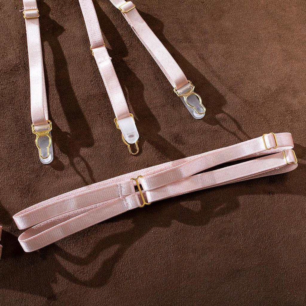 European and American Embroidered Floral Sheer Sexy Lingerie Bra Set