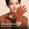 Warm Winter Open Tip Touch Screen Gloves One Size Long Knitted Gloves  For Students