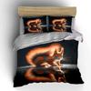 Fluffy Red Squirrel Reflection Printed Duvet Cover Set1 Duvet Cover+2 Pillowcasemulti Size Bedroom Bedding Decor Luxury Gifts