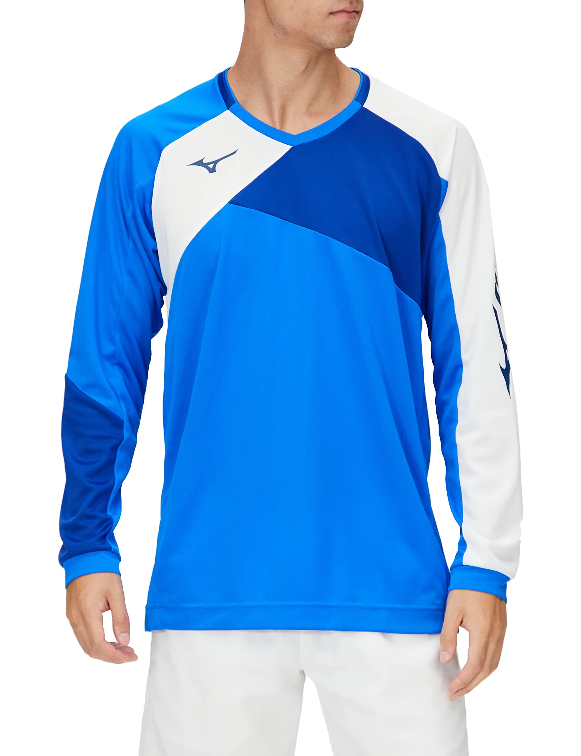 

Mizuno Tennis Practice Long Dry Peace Blue x Size M Shirt, Sleeve, Science, Moisture-Wicking, Quick-Drying, 62JA1010, White,