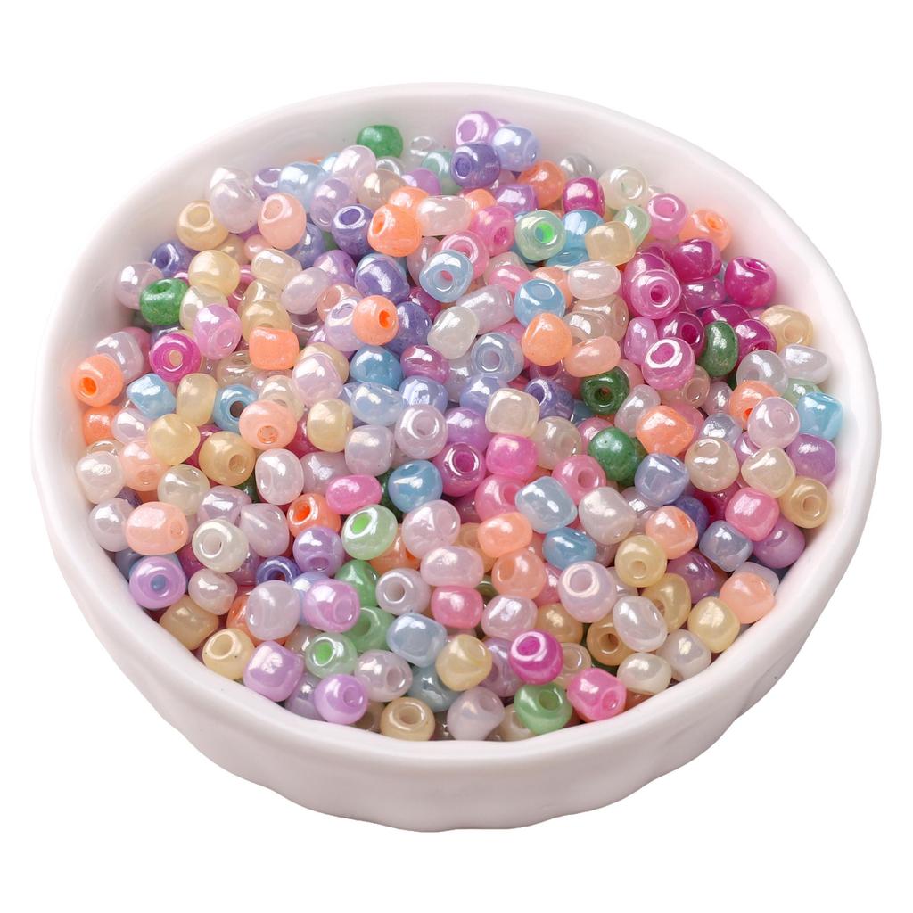 180Pcs Glass Seed Beads Cream Color Charm For Jewelry Making Accessories DIY Bracelet Necklace
