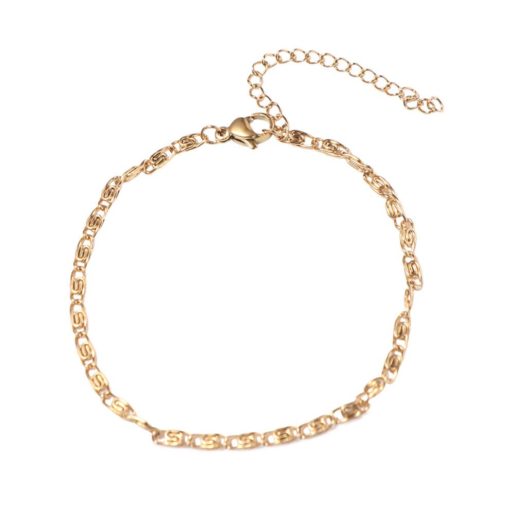 Simplicity Stainless Steel Bracelet Thin Gold Bracelets Women Fashion Hands Jewelry  Gift