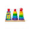 Torre de Empilhar de Madeira Melissa & Doug, 3 Tipos de Blocos de Construção, Produto Autêntico, 567