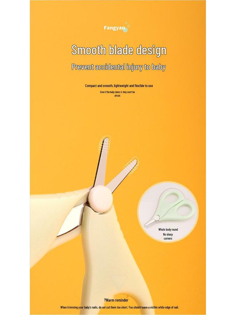 Nagelknipser-Set für Neugeborene: Anti-Quetsch-Nagelknipser, Kinderfeile & Ohrenschmalzlöffel