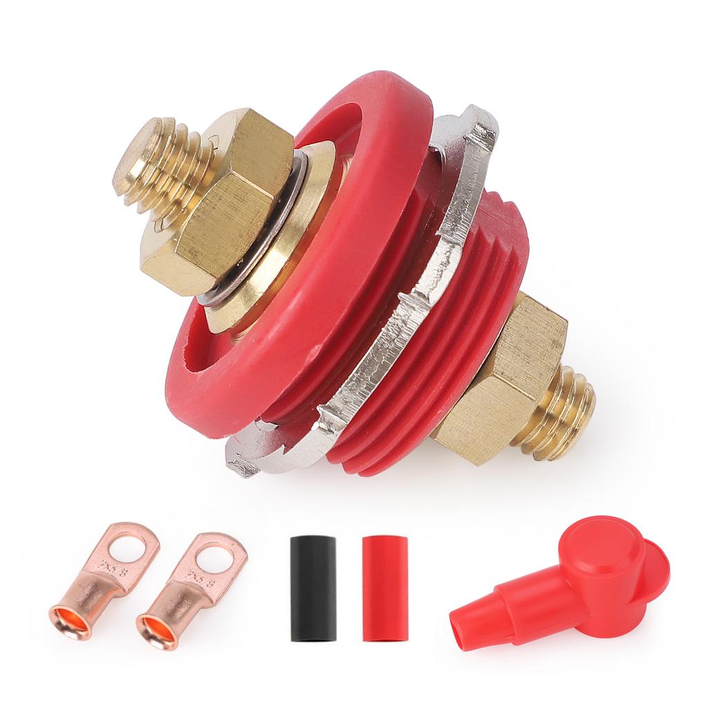 3/8 Gewinde Fernbatterie Stromverteiler 300A 24V Polklemmen-Set Verbinder Schwerlast für Auto Camping Wohnmobil LKW Boot Stromkreis Werkzeug