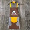 1Pc Hand Towel Apron Waterproof Stain Home Kitchen Cooking Waist Cute Bear Hanging Neck Towel Apron Oversleeve