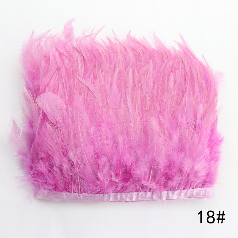 Feather Cloth Strip 10-15Cm Stage Performance Clothing Accessories Rooster Hair Cloth Edge Feather Strip