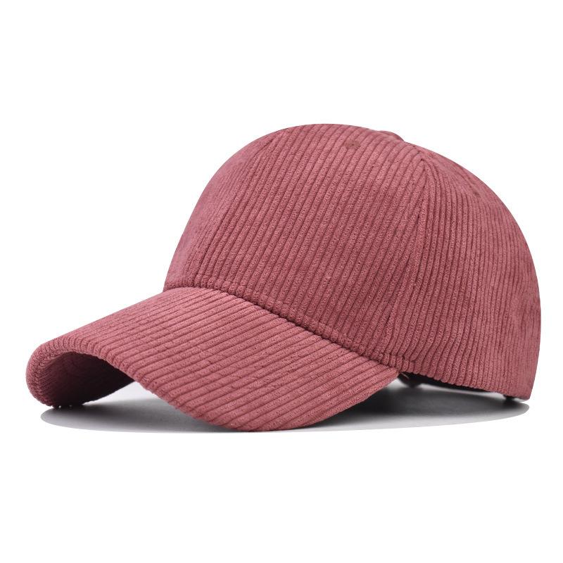 Neue thermische Baseballkappe, Cord-Baseballkappe Koreanische Version vielseitige karierte kältefeste Kappe