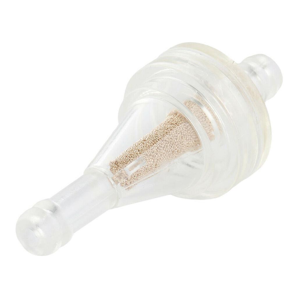 10Pcs/Set 1/4" Inline Clear Gas Fuel Filters Replacement 6mm Small Plastic Universal Motorcycle Gas Petrol Fuel Oil Filter Mini
