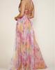 Cross2026 Europe Spring/Summer Mesh Print Spaghetti Strap Dress - INS Vacation Casual Party Style