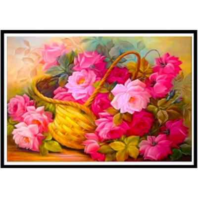 5D Diy Flores de Diamantes Redondos Punto de Cruz Bordado de Diamantes Mosaico Regalos Hechos a Mano Y Manualidades de Decoración del Hogar