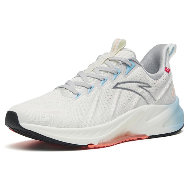 Anta Rocket 4.0 Advanced Training Collection Breathable Low-Top Running Shoes Women's White Silver Orange Sneakers 122245530-2