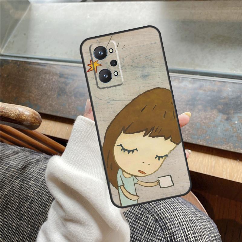 Cartoon Aesthetic Yoshitomo Nara Case For Realme 11 12 13 14 Pro Plus C53 C55 C51 C25 C63 C61 C65 C67 C71 C75 GT6 GT7 15 Pro