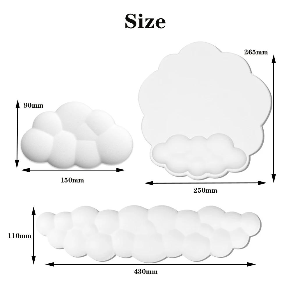 Wolken-Handgelenkauflage Tastatur Memory-Schaum Mauspads Anti-Rutsch Tastaturgriff-Stütze Mauspads-Set Ergonomische Wolken-Handgelenkbandage