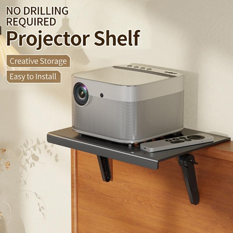 Multiangle Adjustable Projector Bracket Shelf Not Need To Drill Hole Perfect For Living Room And Conference Room Setups