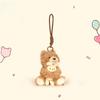 Cake Birthday Bear Hat Rabbit Doll Keychain Animal Plush Pendant Gift Holiday