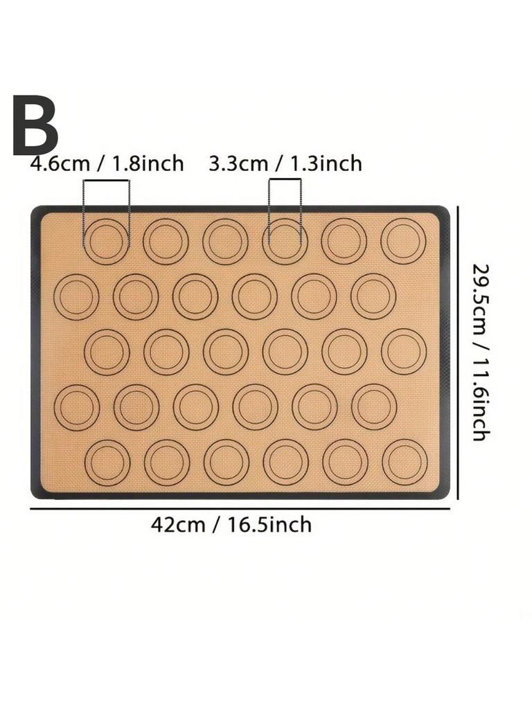 Baking Mat Non-Stick Surface for Macarons Cookies Fondant Easy Clean Reusable Bakeware Sheet Perfect for Home and Commercial Use