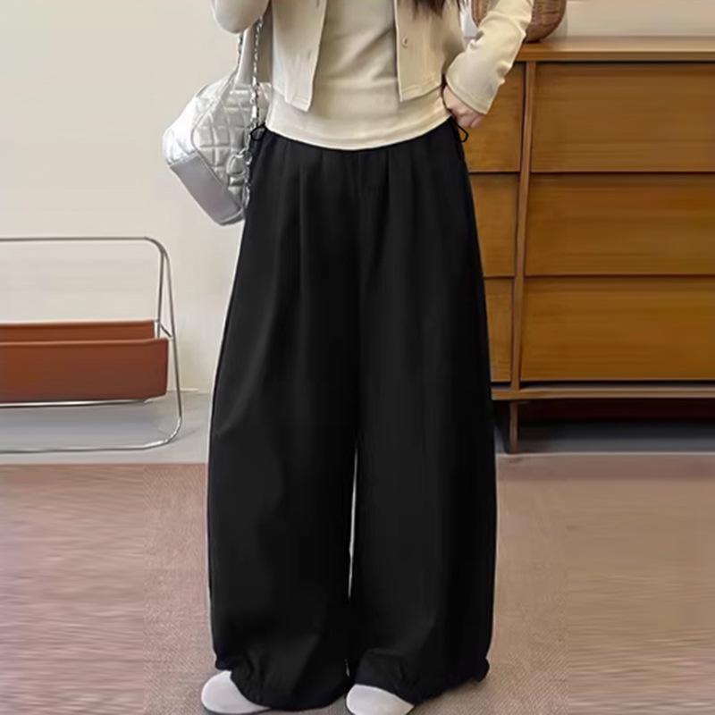 2026 Summer Loose Wide-Leg Maternity Pants - Casual Drape Bloomers L