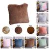 Square Fluffy Cushion Plush Pillow Covers Shaggy Scatter Sofa Pillowcase Decor