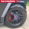 4 Pcs Full Coverage Wheel Center Caps for Tesla Cybertruck Accessories Rust Resistant Removable ABS Hub Center Caps