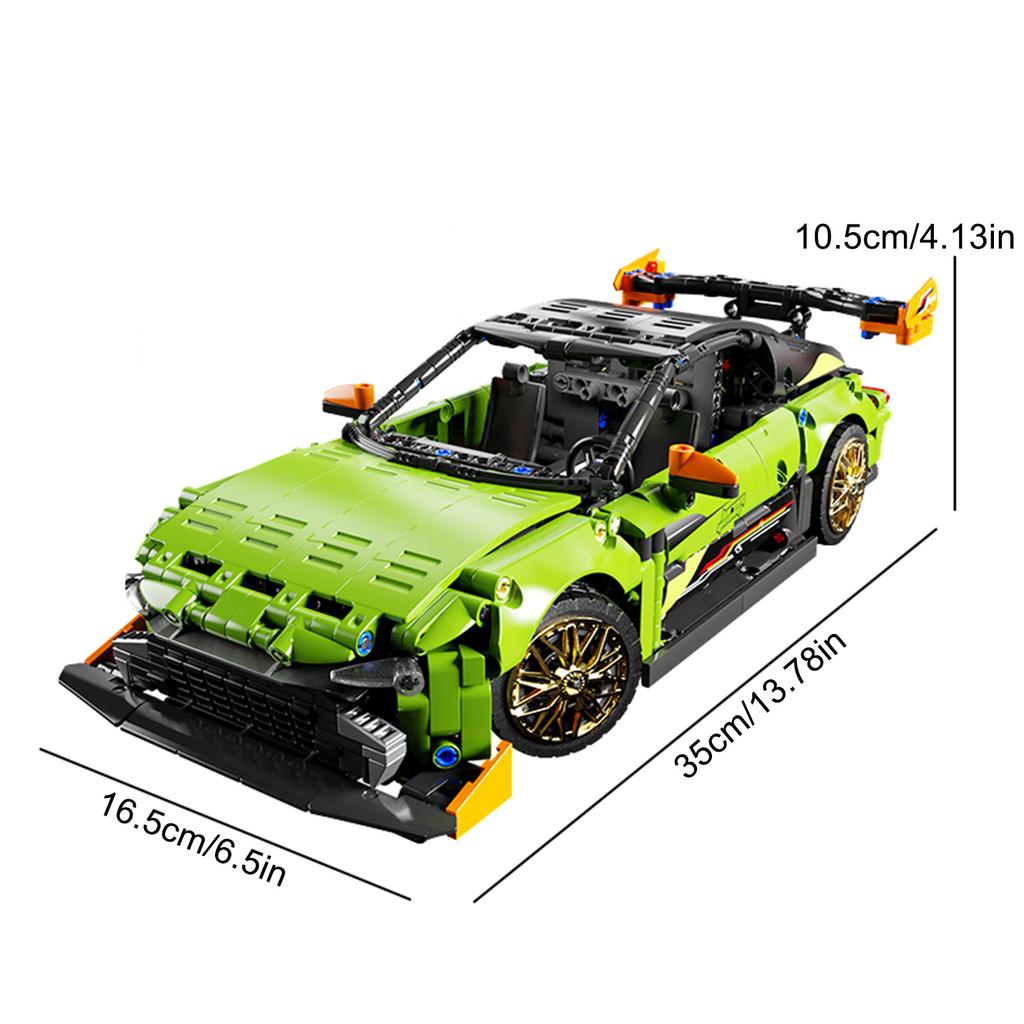 1360Pcs High-Standard Tech-Constructional Superior-Grade Racing Premium-Quality Sport High-Standard Car Building-Set First-Class Building-Bricks
