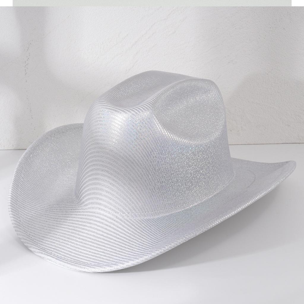 Popular Women's Solid Color Neon Light Simple Fashion Disco Cowgirl Hat Bachelorette Party Clothing Ideas
