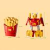 Transform Mech Model Toy Dual Form Transform Robot Toy Simulation I Cream, Fries, Burger Play House Children's Surprise Gift