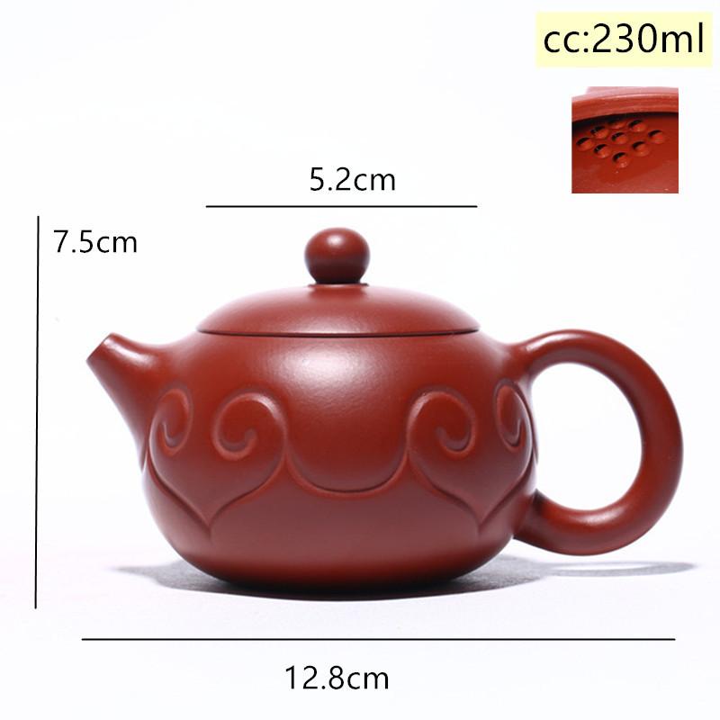 Yixing Raw Ore Xishi Tea Pots Handmade Purple Clay Teapot Dahongpao Beauty Kettle Chinese Tea Ceremony Gifts Tie Guanyin 230ml