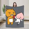 K-Kakaos F-Friends Ryan Blanket  Super Soft Fashion Plush Bedding Throws For Outdoor Travel Office Flannel Bedspread Bed Cover