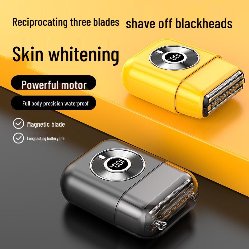 Portable Dual-Use Electric Shaver: Waterproof, Full-Body, Wet/Dry, Magnetic Travel Razor