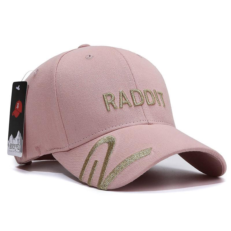 

Embroidery Raddit Letter Baseball Cap Outdoor Sun Protection Breathable Hat розовый