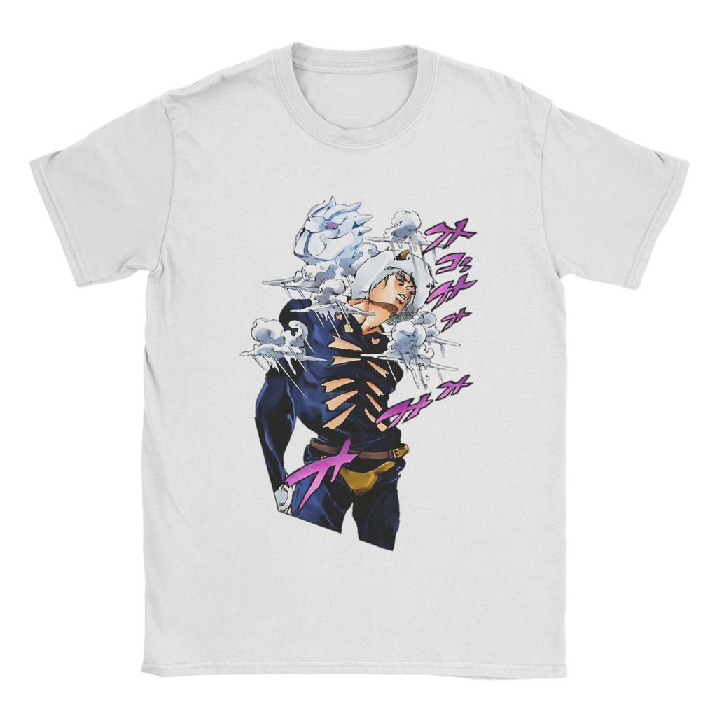 Weather Report Manga J-Jojos Anime Apparel Unisex T Shirt Pure Cotton Tee Graphic Printing Adventure Anime Tops T-shirt