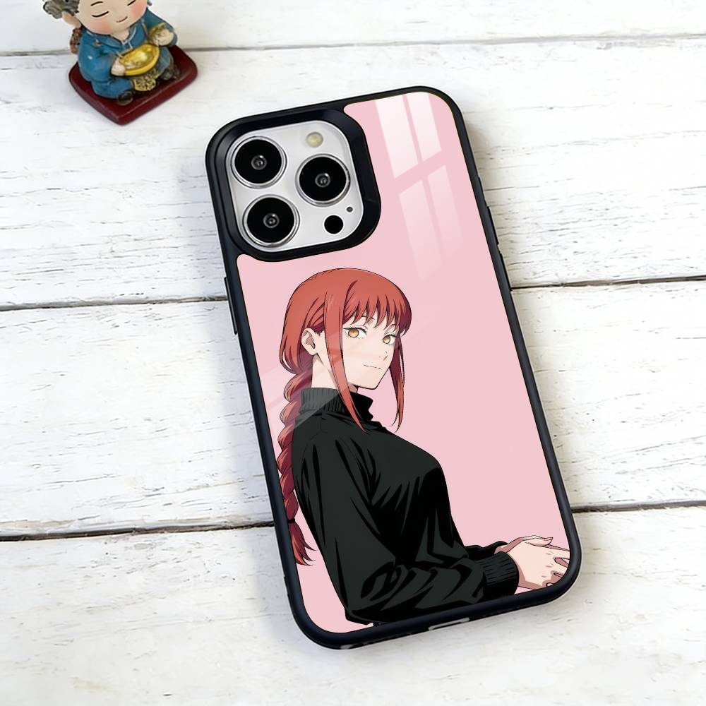 MAKIMA C-Chainsaw man Phone Case For iPhone17,16,15,14,13,12,11 Plus,Pro Magnetic with Magsafe Wireless Charging iPhone17Pro