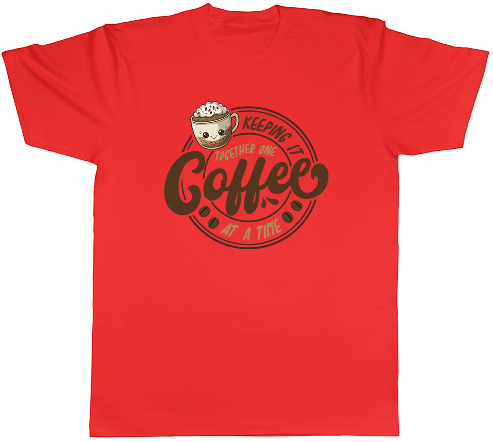 Keeping it Together Unisexs TShirt One Coffee at a Time Tee Gift S