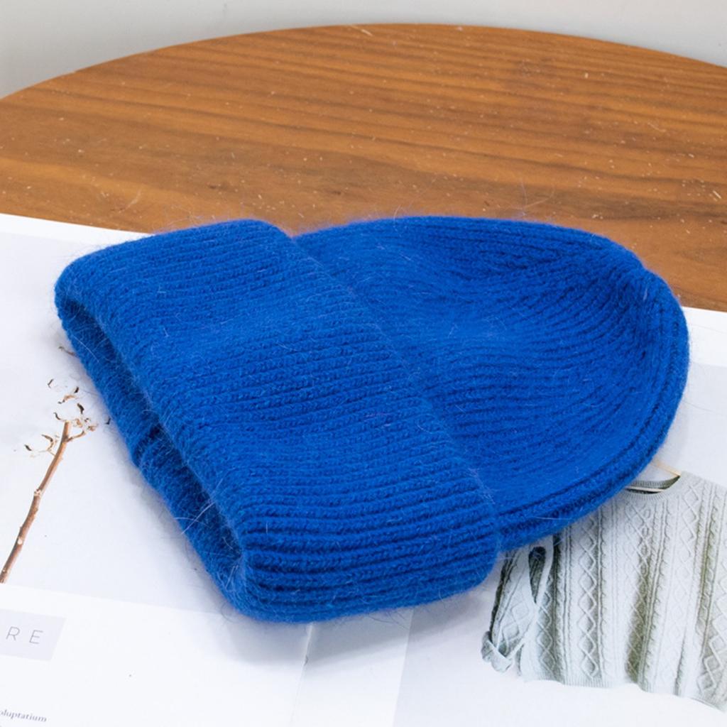 Kalte Mütze, Strickmütze, Große Krempe, Damenstil, Winddichte Mütze, Überziehmütze, Warme Mütze, Wollmütze