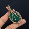 Emerald Pendant, 999 Copper Wire Wrapped Pendant Gemstone Jewelry, Handmade Pendant Amazing Jewelry, Gift For Her