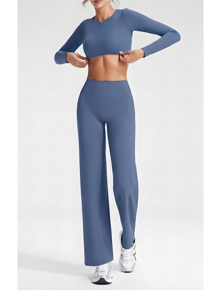 Women's High-End Padded Yoga Wear for Autumn/Winter: Slimming Long-Sleeve Sportswear for Pilates, Running, Fitness