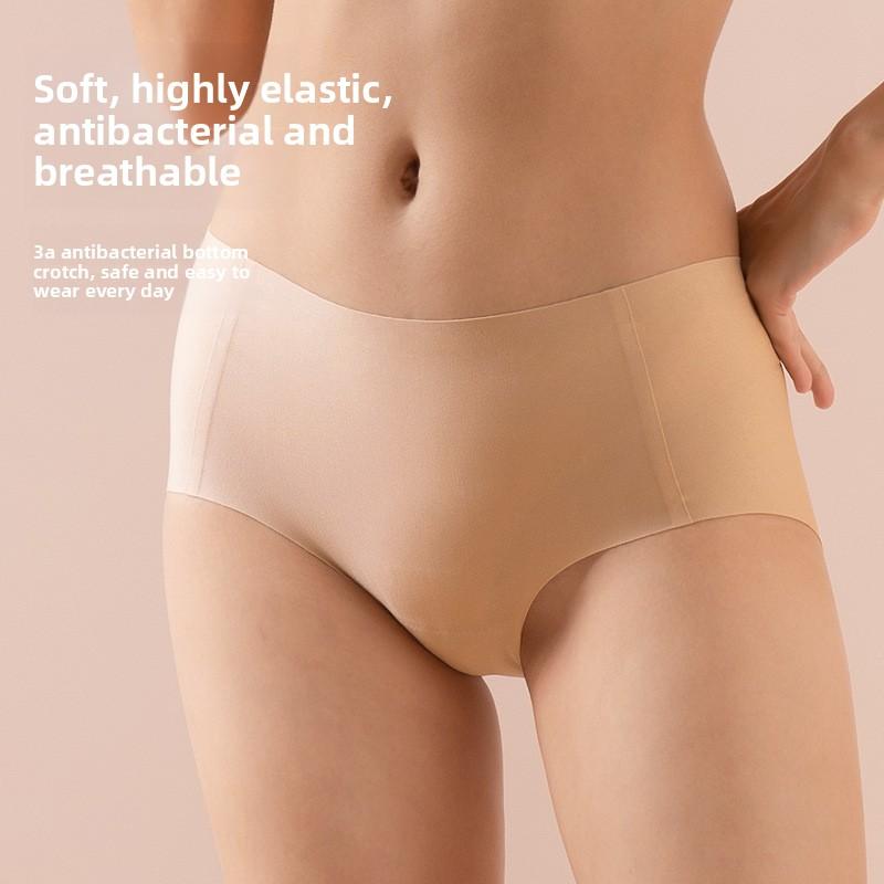 Plus Size Ladies Spring and Summer Light Plastic Belly 7A Antibacterial Breathable Bottom Non Scratch Briefs
