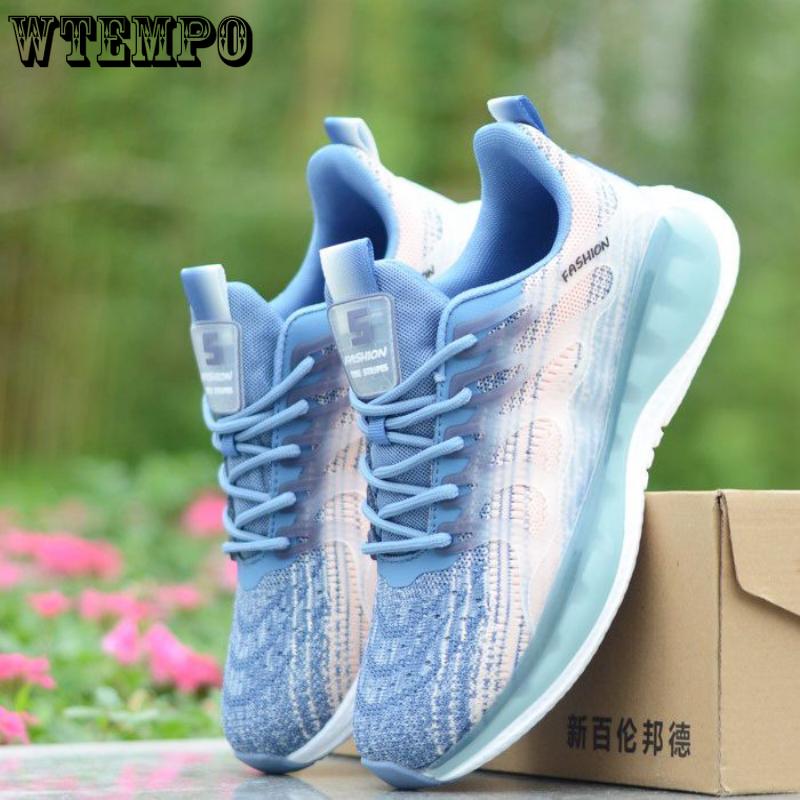 WTEMPO Neutral Summer Sneakers Men's Lightweight Breathable Thin Mesh Sport Shoes Women's Slip Resistant Casual Shoes Shock Absorbing Running Shoes
