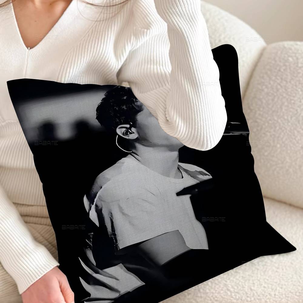 CCharlie Puth Premium Self Adhesive Cushion Cover Polyester Sofa Cushions Decorative Throw Pillows Home Decoration Pillowcover