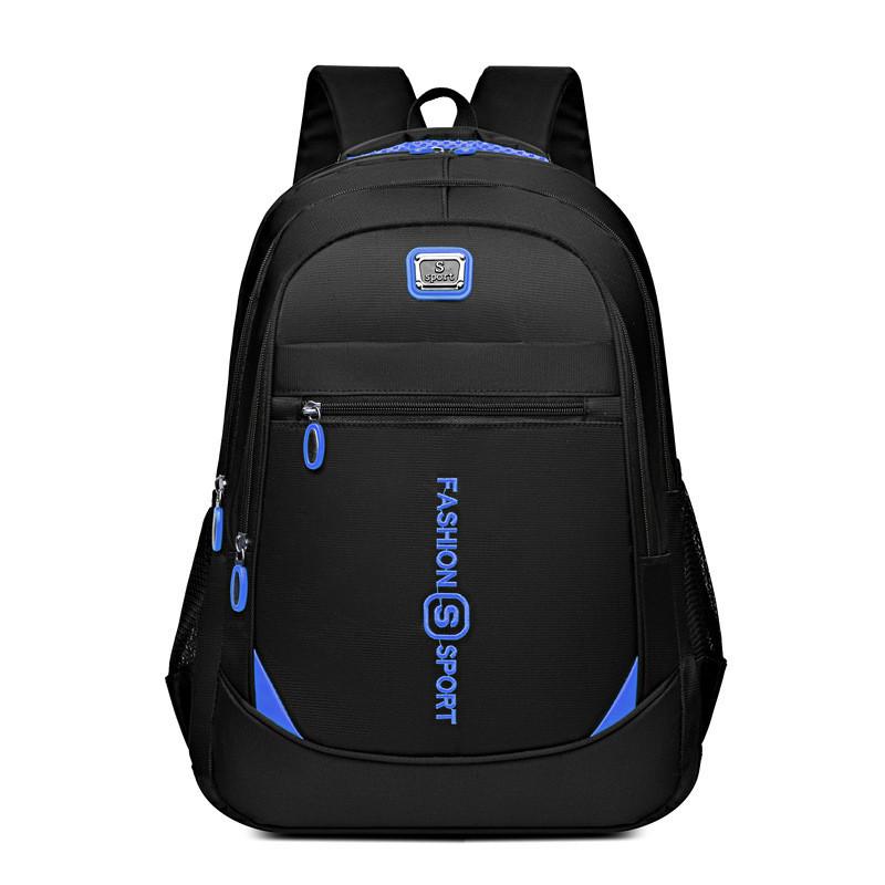 

Trendy Unisex Backpack Suitable For Casual Travel Sweet Style Soft Leather 20-35l Capacity синій