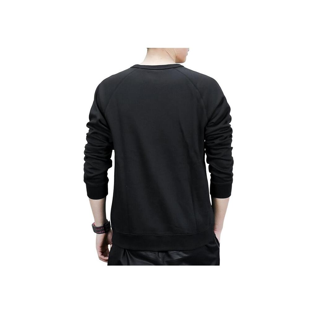 Adidas Originals Rundhals-Sweatshirt mit gedrucktem Logo Herren-Sweatshirt Schwarz AY7791