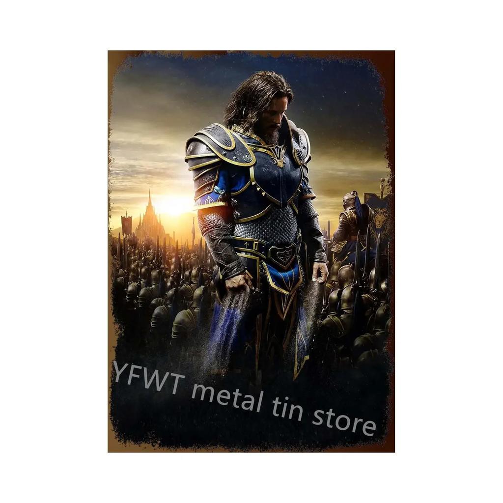 Modern World of Warcraft Game Metal Tin Sign Poster Wall Art Bedroom Studio Home Wall Decoration Cuadros