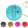 6 Note Mini Steel Tongue Drum 3 Inch Size Promoting Mindful Meditation Stress Relief And Yoga Crafted From Durable Steel