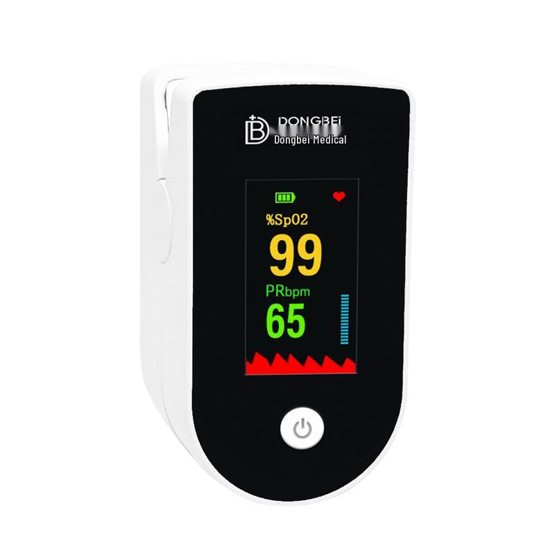 LK89 FDA Certified White Round Pulse Oximeter: Heart Rate & Blood Oxygen Monitor with Finger Clip