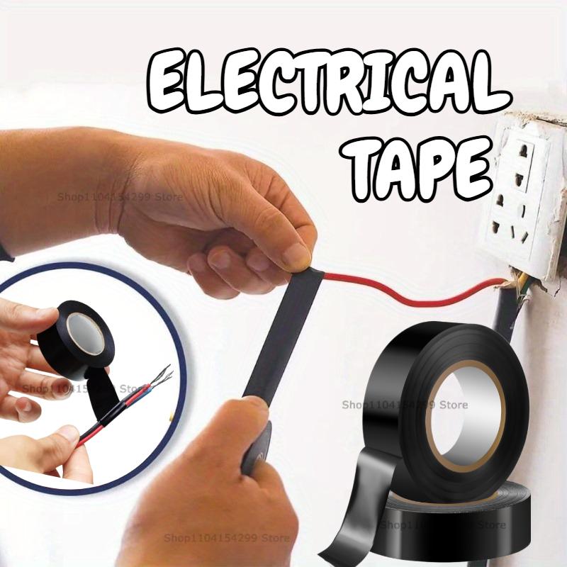 Electrical Tape Black High-Temperature Resistant Electrical Insulating Tape Strong Adhesive Wire Harness Tape Soft Insulating