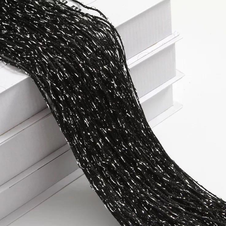 Glitter Door String Curtain Silver Ribbon Shiny Tassel Flash Line Curtain Valance for Window Room Home Decoration