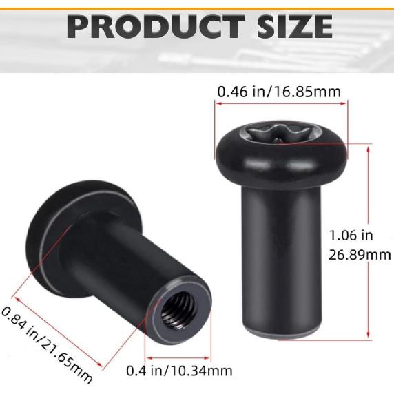 Door Hinge Nuts Compatible with 2018- 2/4-Door Exterior For JL JLU